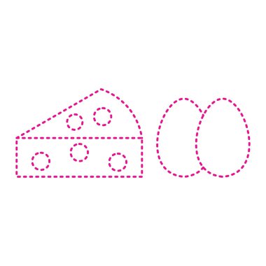 egg icon. simple illustration of cheese food vector icons for web