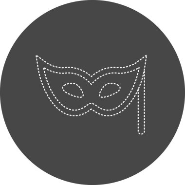 Göz maskesi. Web simgesi vektör illüstrasyonu