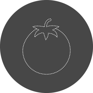 Bir domatesin vektör çizimi