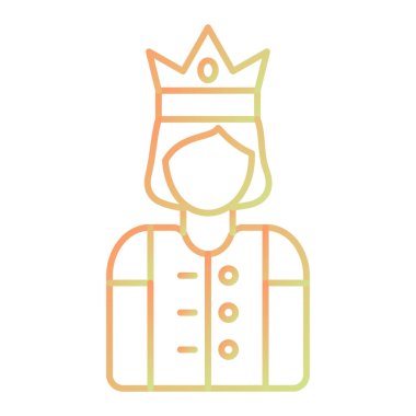 king icon vector isolated on white background 