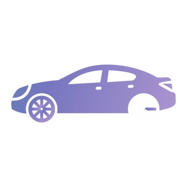 car icon. flat illustration of auto vector symbol stock web design