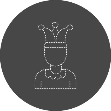 Soytarı. Web simgesi basit illüstrasyon