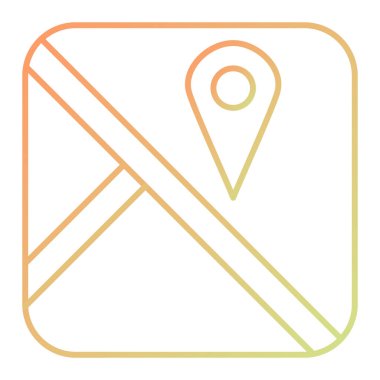 Harita iğne simgesi. Web için konum vektör simgelerinin özet çizimi