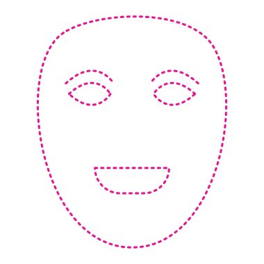 face mask icon. thin line symbol. vector illustration.