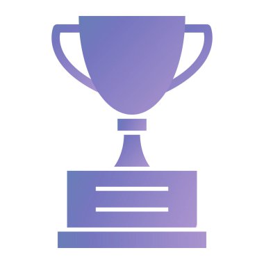 trophy cup icon. simple illustration of award winner vector icons for web design