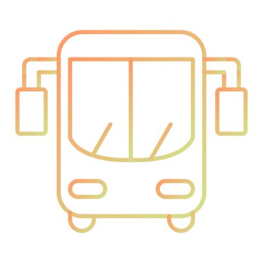 bus simgesi vektör illüstrasyonu