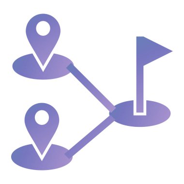 konum pin simgesi vektör illüstrasyon grafik tasarımı