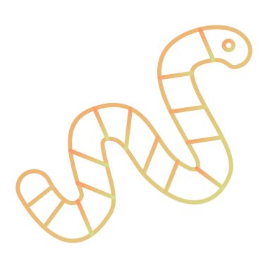 Tatlı yılan simgesinin vektör çizimi