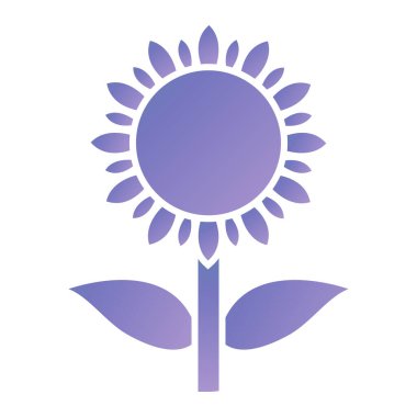 çiçek simgesi vektör illüstrasyonu