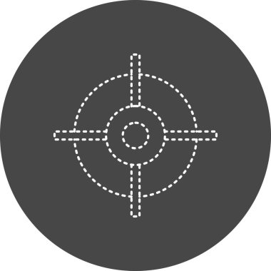 Hedef. Web simgesi basit tasarım