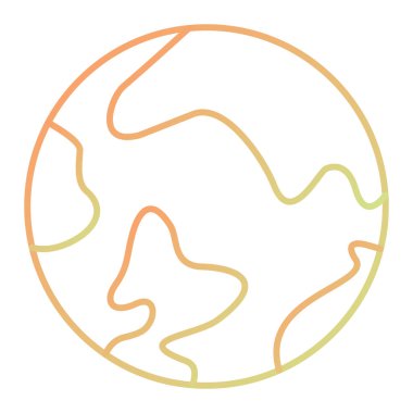 Dünya gezegeni. Basit resimleme