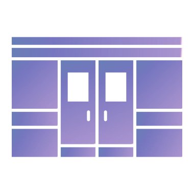 office building icon. flat illustration of drawers vector symbol isolated on white background