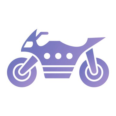 motosiklet simgesi vektör illüstrasyonu