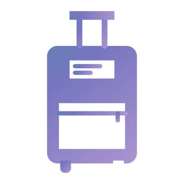 seyahat çantası ikonu vektör illüstrasyonu