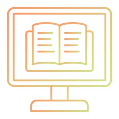 kitap simgesi vektör illüstrasyonu