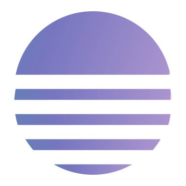 vector illustration of a flat design of pie icon