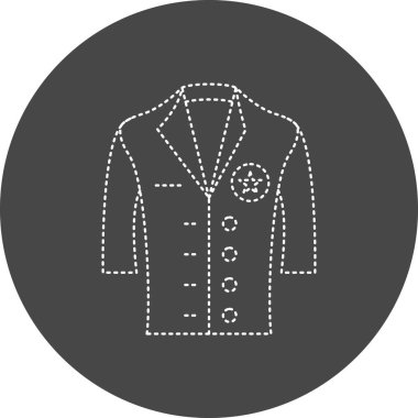 vector illustration of Police uniform icon
