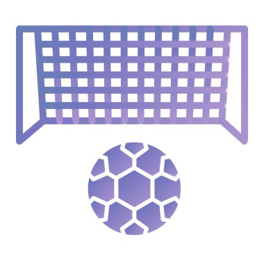 vector illustration of football and ball icon