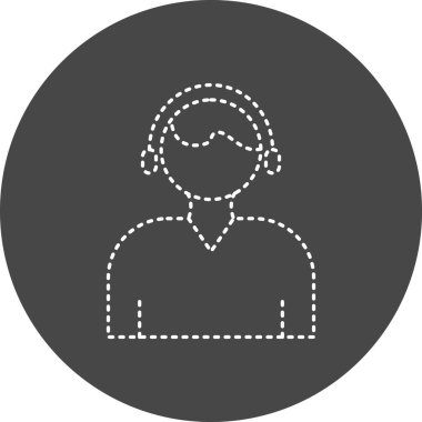 vector illustration of Telemarketer icon