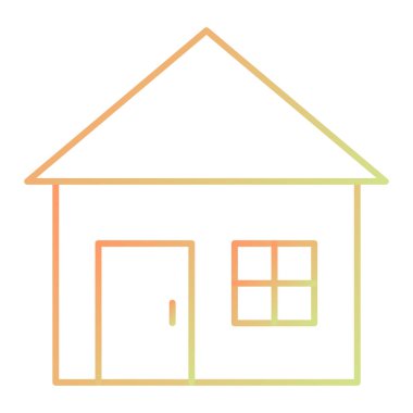 Ev. Web simgesi basit illüstrasyon