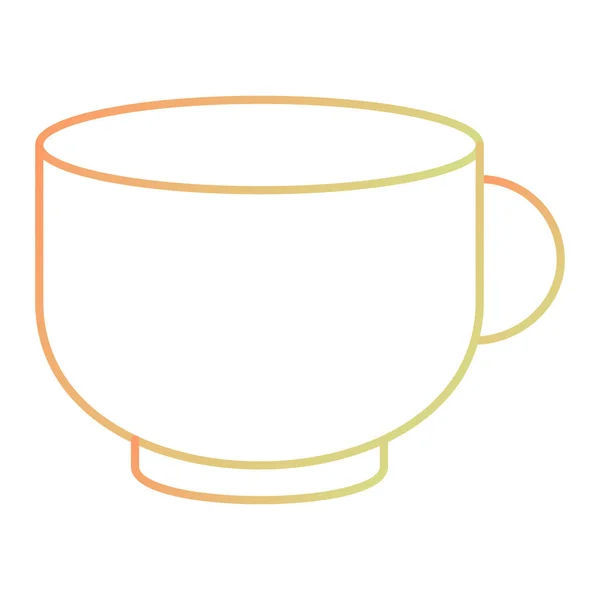 Cup Coffee Drink Icon Vector Illustration — Stock Vector