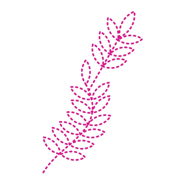 Leaves Plant Icon Hand Drawn Illustration Flower Vector — Stock vektor