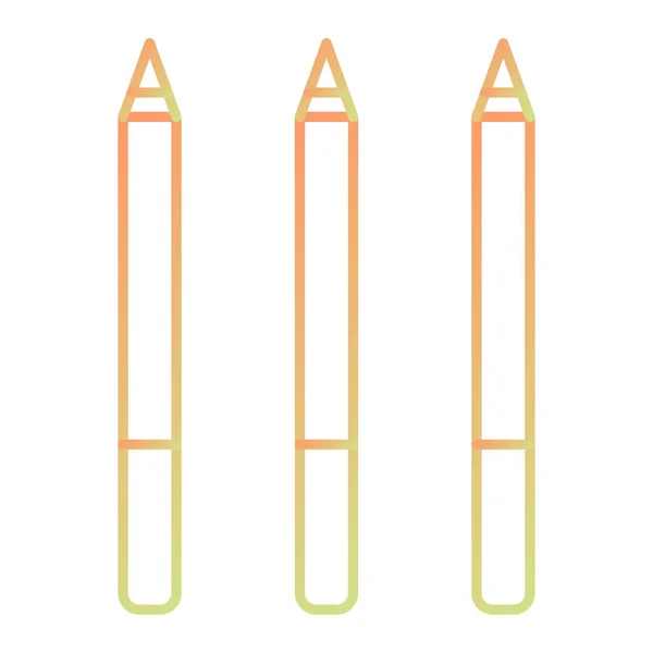 Pencil Icons Vector Illustration — Archivo Imágenes Vectoriales