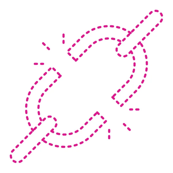 Purple Heart Icon Isolated White Background Vector Illustration — Vetor de Stock