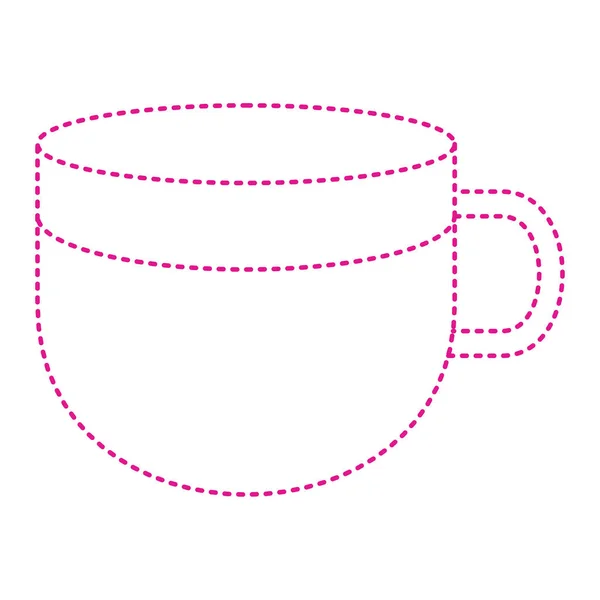 Cup Coffee Icon Outline Illustration Hot Tea Vector Icons Web — Vetor de Stock