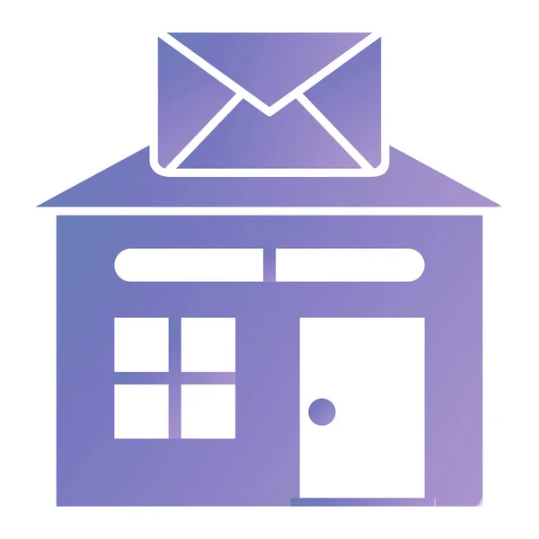 Courrier Icône Web Illustration Simple — Image vectorielle