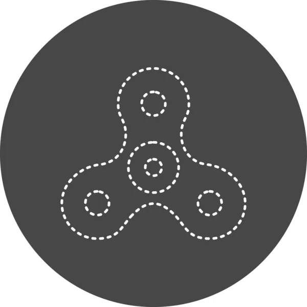 Spinner Icono Web Diseño Simple — Vector de stock
