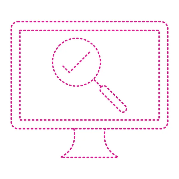 Search Web Icon Vector Illustration — Stock vektor