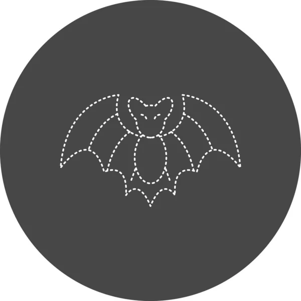 Vector Illustration Bat Icon — Wektor stockowy