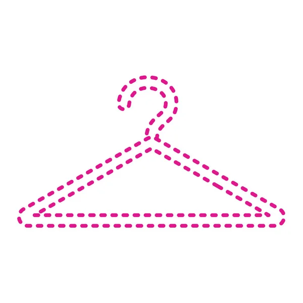 Hanger Icon Flat Illustration Clothes Vector Symbol Web Design — Stockvector