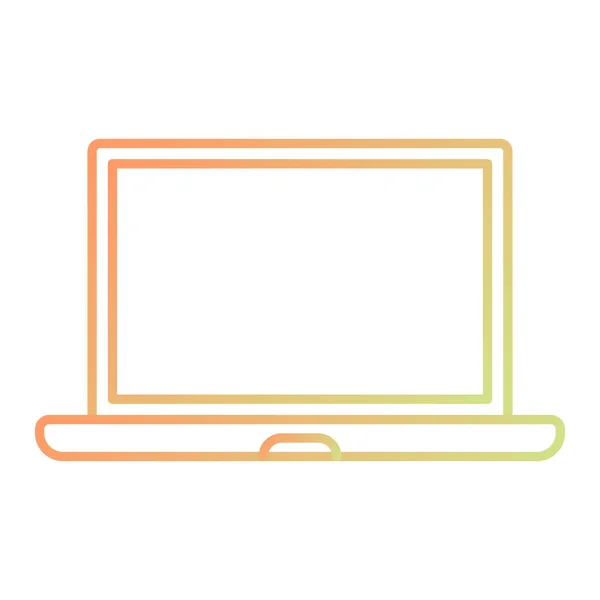 Illustration Des Laptop Icon Vektors — Stockvektor