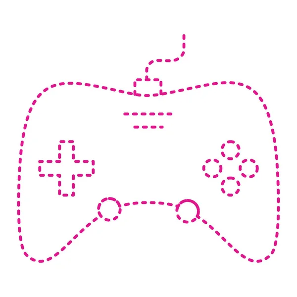 Game Controller Icon Outline Illustration Joystick — ストックベクタ