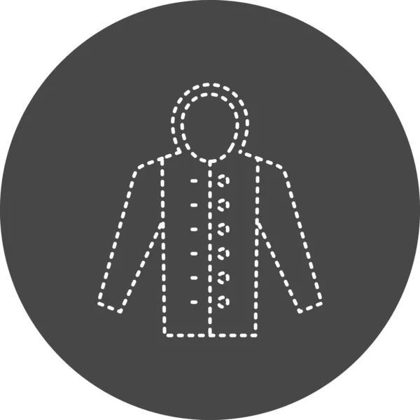 Coat Web Icon Vector Illustration — ストックベクタ