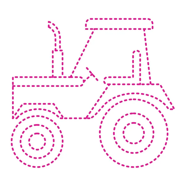 Icono Del Tractor Esquema Ilustración Los Iconos Vectoriales Granja Para — Archivo Imágenes Vectoriales