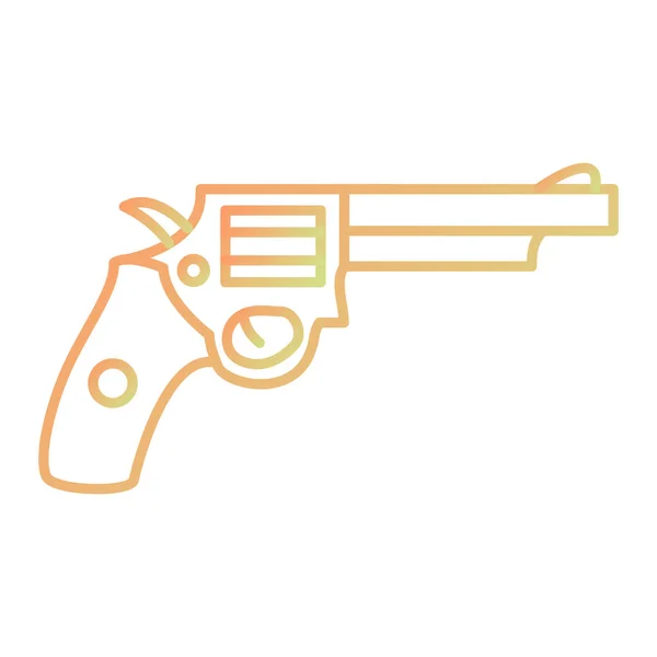 Vector Illustration Revolver Icon — Stock Vector