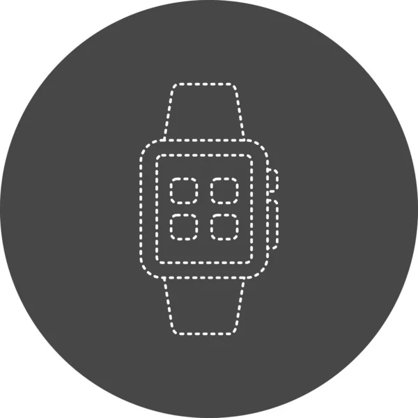 Vector Illustration Modern Smart Watch Icon — Archivo Imágenes Vectoriales