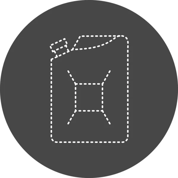Fuel Can Vector Glyph Icon Design — Stock Vector