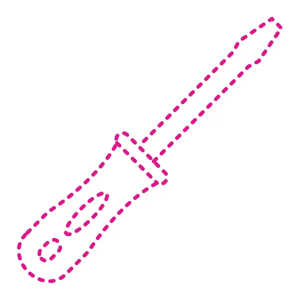 Purple Line Baseball Bat Icon Isolated White Background Tool Symbol — ストックベクタ
