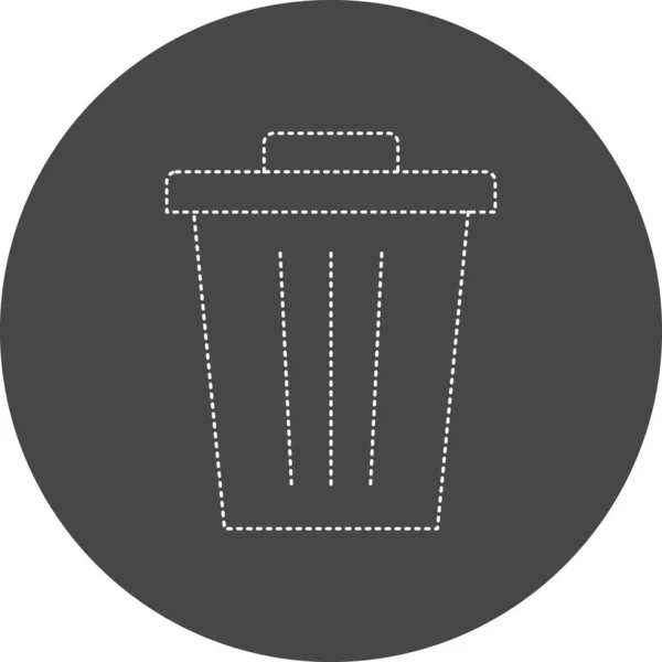 Trash Icon Vector Illustration Simple Design — 图库矢量图片