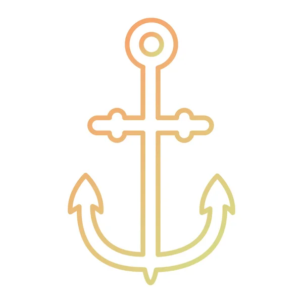Anchor Icon Vector Illustration — Stock Vector