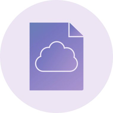 Dosya simgesinin vektör illüstrasyonu