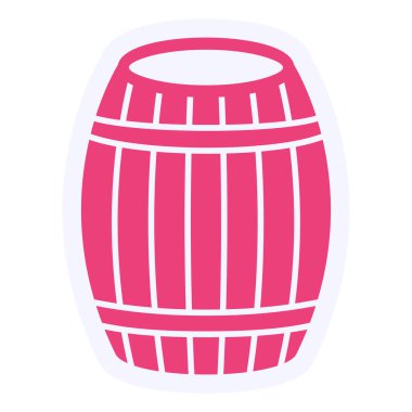 Fıçı. Web simgesi basit illüstrasyon 