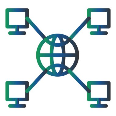 Dünya simgesinin vektör illüstrasyonu