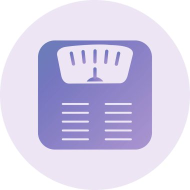 Ölçek simgesi vektör illüstrasyonu