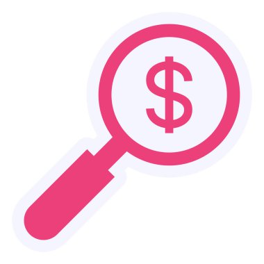 Arama simgesinin vektör illüstrasyonu