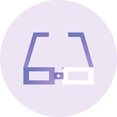 web icon, simple illustration of Glasses
